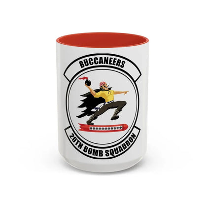 20th Bomb Squadron Emblem (U.S. Air Force) Accent Coffee Mug 15oz Red - Go Mug Yourself