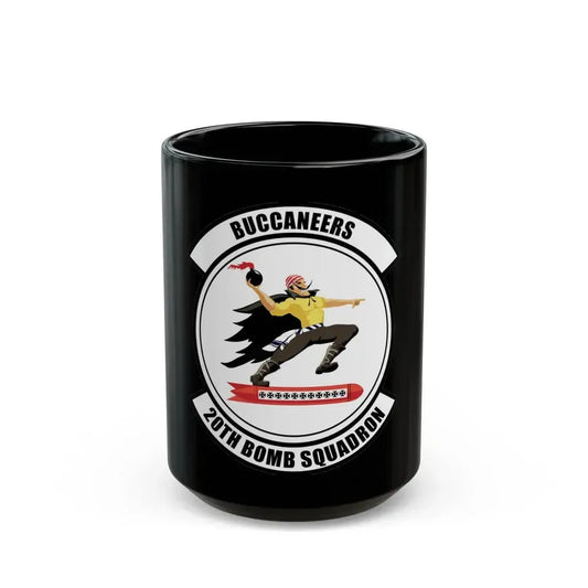 20th Bomb Squadron Emblem (U.S. Air Force) Black Coffee Mug 15oz - Go Mug Yourself