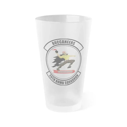 20th Bomb Squadron Emblem (U.S. Air Force) Frosted Pint Glass 16oz 16oz Frosted - Go Mug Yourself