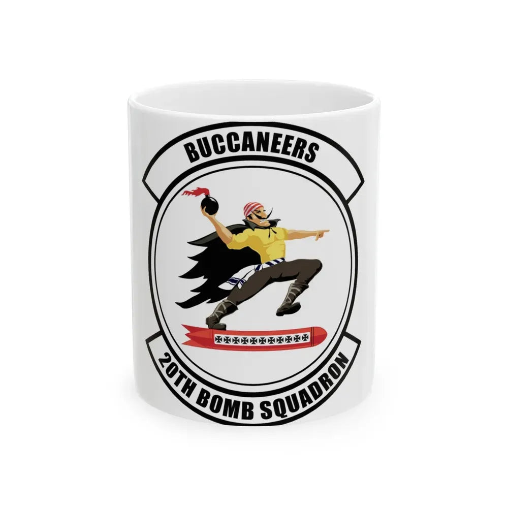 20th Bomb Squadron Emblem (U.S. Air Force) White Coffee Mug 11oz - Go Mug Yourself