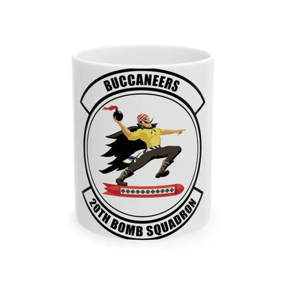 20th Bomb Squadron Emblem (U.S. Air Force) White Coffee Mug 11oz - Go Mug Yourself