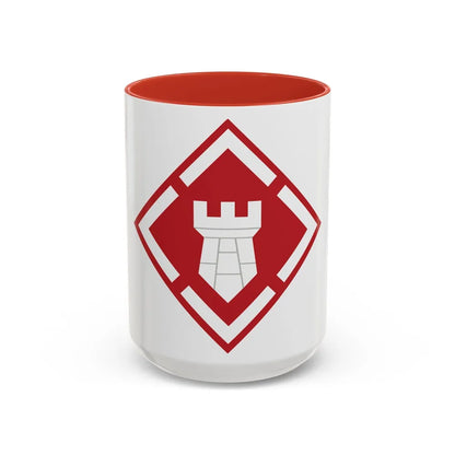 20th Engineer Brigade (U.S. Army) Accent Coffee Mug-15oz-Red-Go Mug Yourself