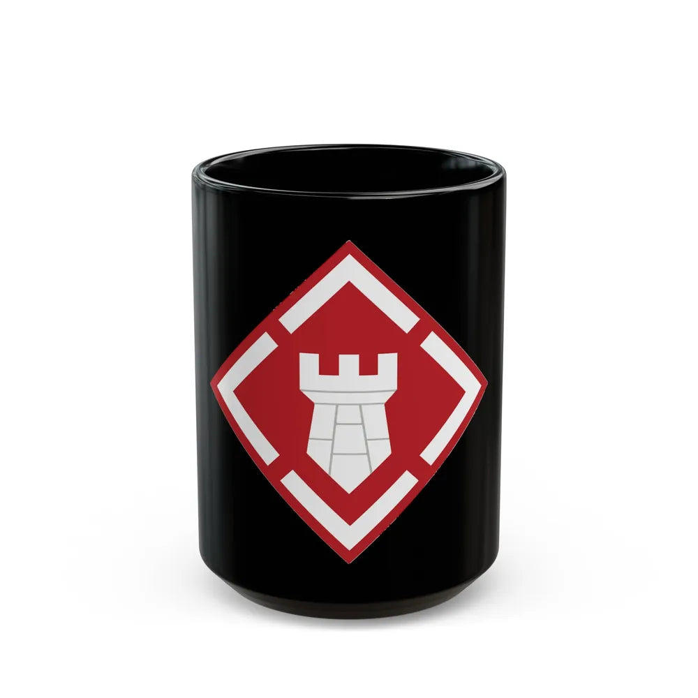 20th Engineer Brigade (U.S. Army) Black Coffee Mug-15oz-Go Mug Yourself