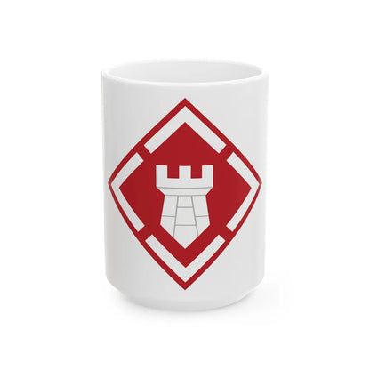 20th Engineer Brigade (U.S. Army) White Coffee Mug-15oz-Go Mug Yourself