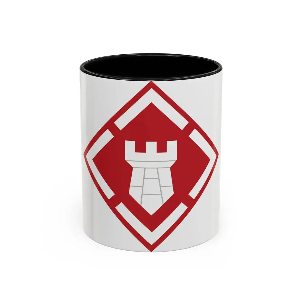 20th Engineer Brigade (U.S. Army) Accent Coffee Mug 11oz Black - Go Mug Yourself