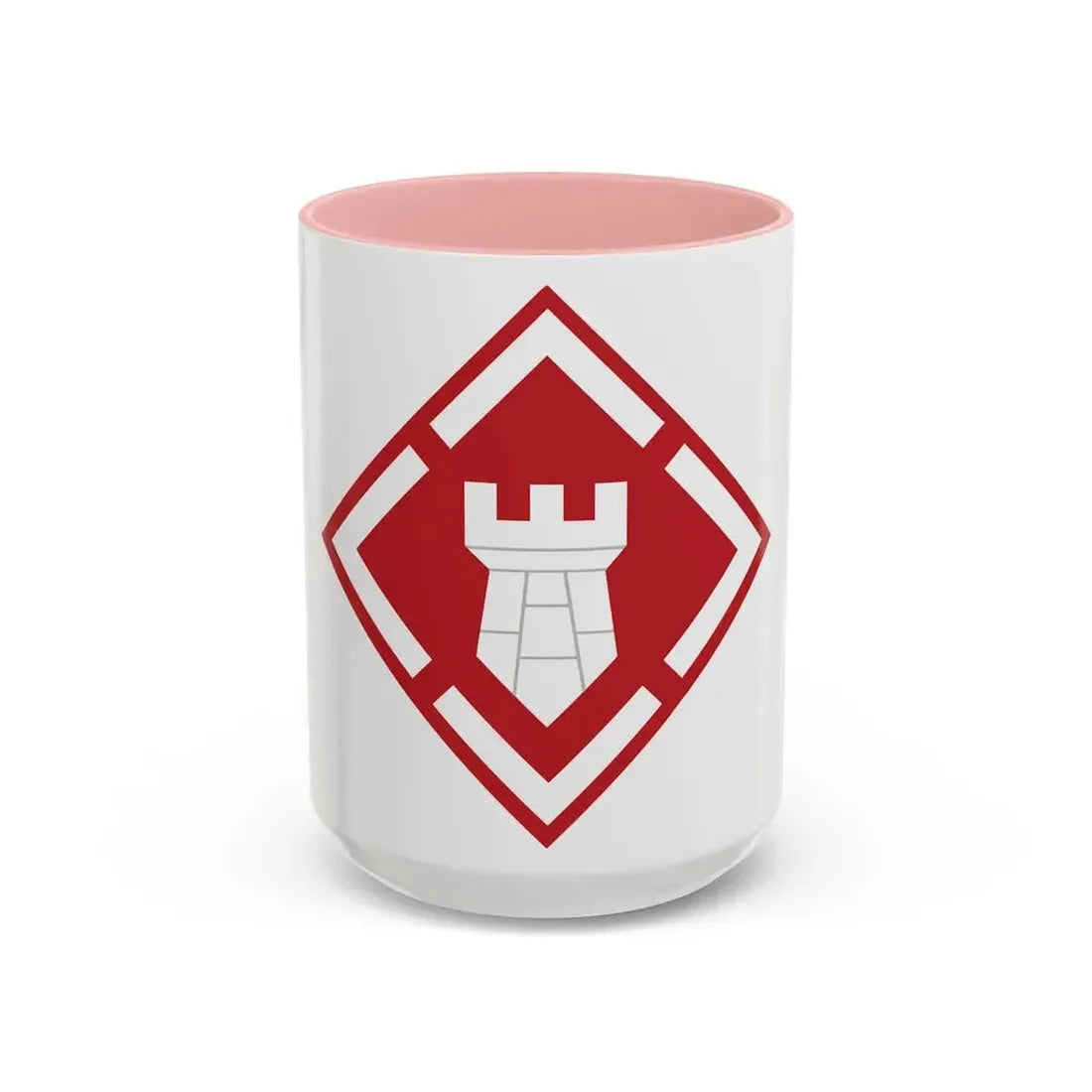 20th Engineer Brigade (U.S. Army) Accent Coffee Mug 15oz Pink - Go Mug Yourself