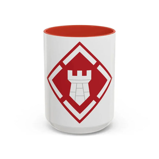 20th Engineer Brigade (U.S. Army) Accent Coffee Mug 15oz Red - Go Mug Yourself