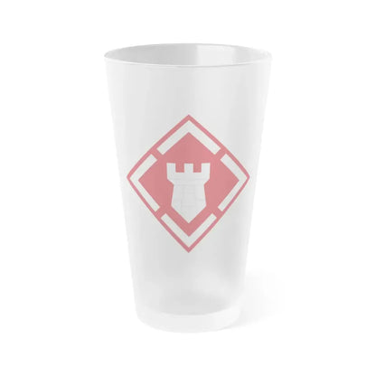 20th Engineer Brigade (U.S. Army) Frosted Pint Glass 16oz Default Title - Go Mug Yourself