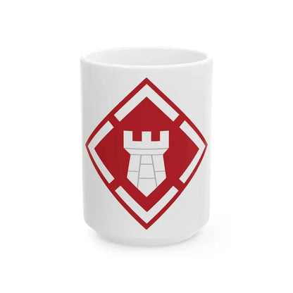 20th Engineer Brigade (U.S. Army) White Coffee Mug 15oz - Go Mug Yourself