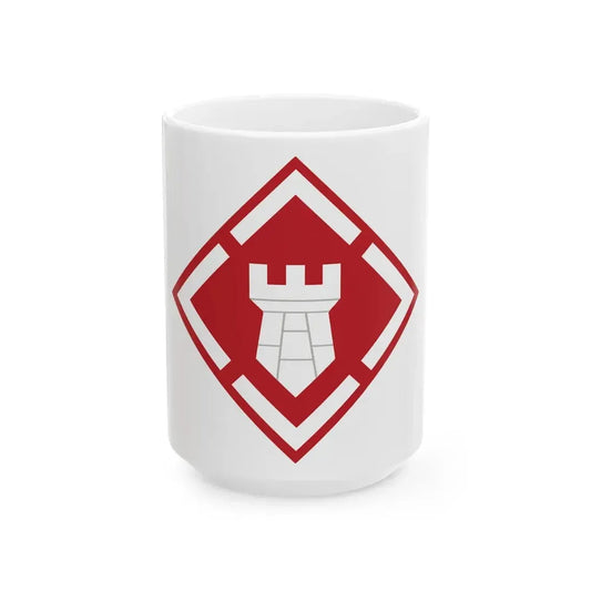 20th Engineer Brigade (U.S. Army) White Coffee Mug 15oz - Go Mug Yourself
