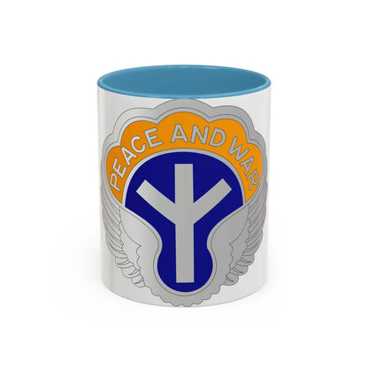 21 Aviation Battalion (U.S. Army) Accent Coffee Mug-11oz-Light Blue-Go Mug Yourself