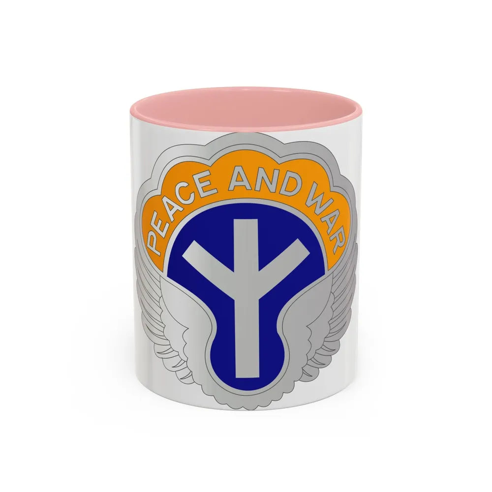 21 Aviation Battalion (U.S. Army) Accent Coffee Mug-11oz-Pink-Go Mug Yourself