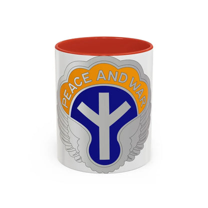 21 Aviation Battalion (U.S. Army) Accent Coffee Mug-11oz-Red-Go Mug Yourself