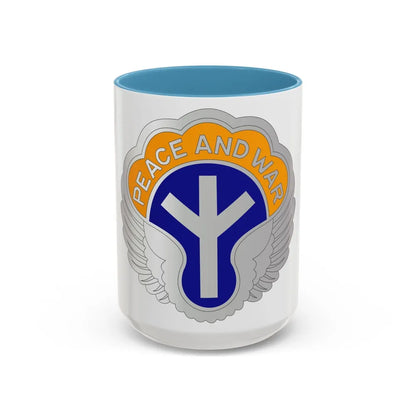 21 Aviation Battalion (U.S. Army) Accent Coffee Mug-15oz-Light Blue-Go Mug Yourself