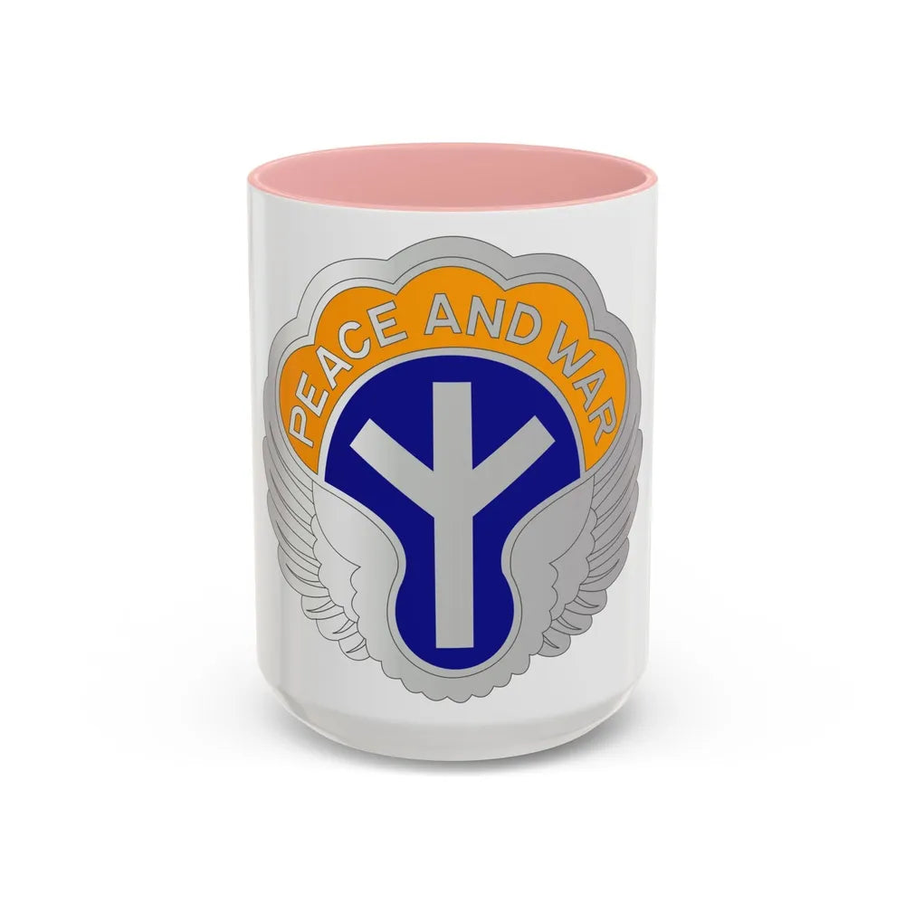 21 Aviation Battalion (U.S. Army) Accent Coffee Mug-15oz-Pink-Go Mug Yourself