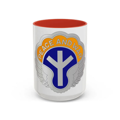 21 Aviation Battalion (U.S. Army) Accent Coffee Mug-15oz-Red-Go Mug Yourself