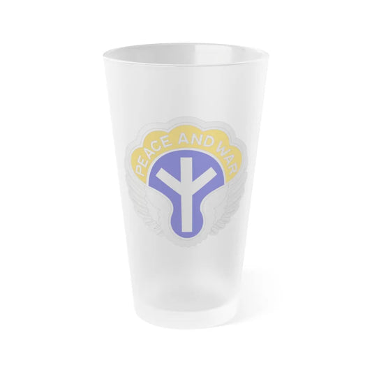 21 Aviation Battalion (U.S. Army) Frosted Pint Glass 16oz-Go Mug Yourself