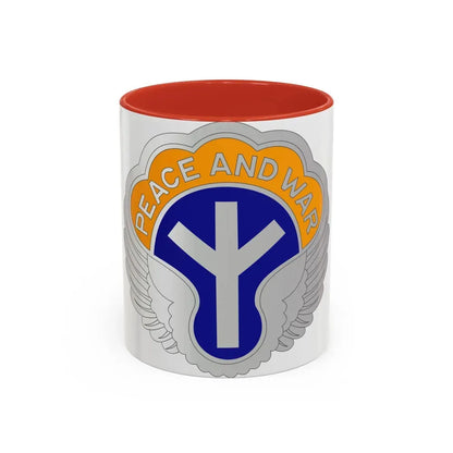 21 Aviation Battalion (U.S. Army) Accent Coffee Mug 11oz Red - Go Mug Yourself