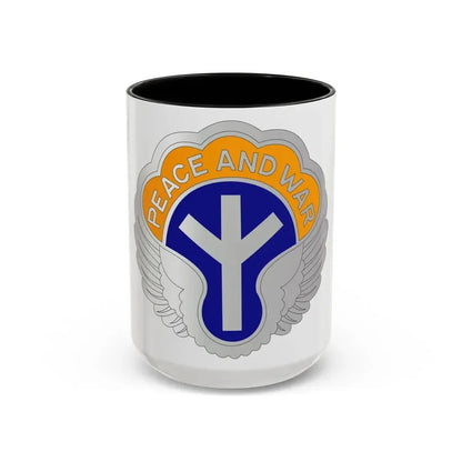 21 Aviation Battalion (U.S. Army) Accent Coffee Mug 15oz Black - Go Mug Yourself