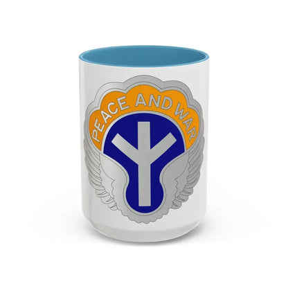 21 Aviation Battalion (U.S. Army) Accent Coffee Mug 15oz Light Blue - Go Mug Yourself