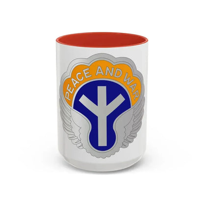21 Aviation Battalion (U.S. Army) Accent Coffee Mug 15oz Red - Go Mug Yourself