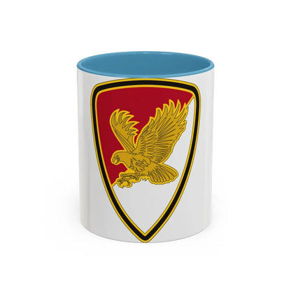 21 Cavalry Brigade (U.S. Army) Accent Coffee Mug-11oz-Light Blue-Go Mug Yourself