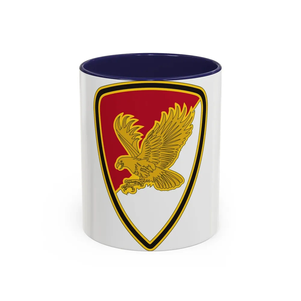 21 Cavalry Brigade (U.S. Army) Accent Coffee Mug-11oz-Navy-Go Mug Yourself