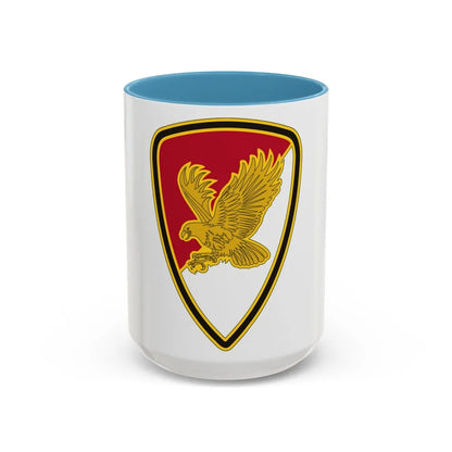 21 Cavalry Brigade (U.S. Army) Accent Coffee Mug-15oz-Light Blue-Go Mug Yourself