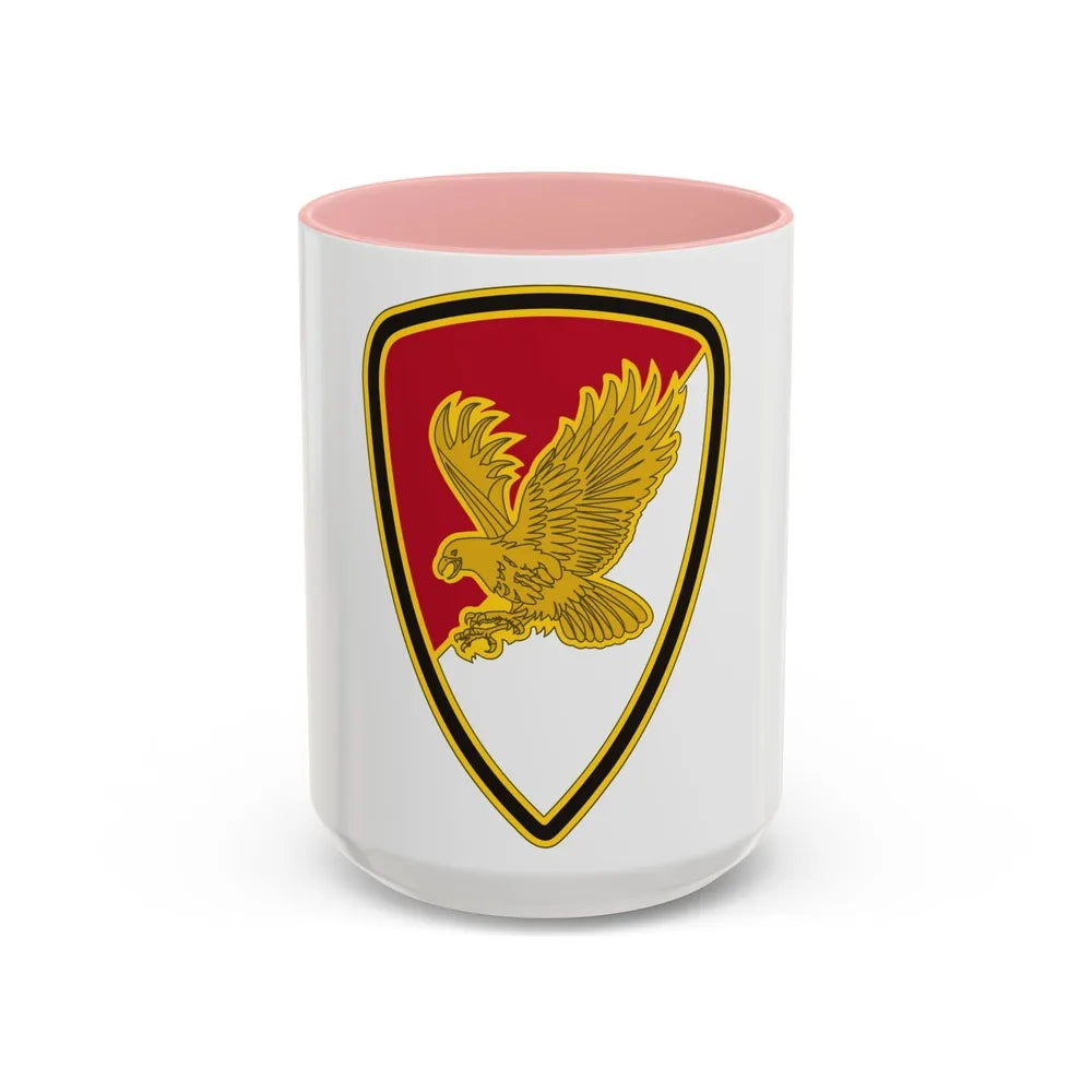 21 Cavalry Brigade (U.S. Army) Accent Coffee Mug-15oz-Pink-Go Mug Yourself