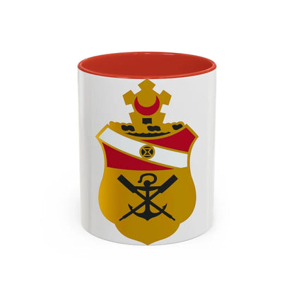 21 Engineer Battalion (U.S. Army) Accent Coffee Mug-11oz-Red-Go Mug Yourself