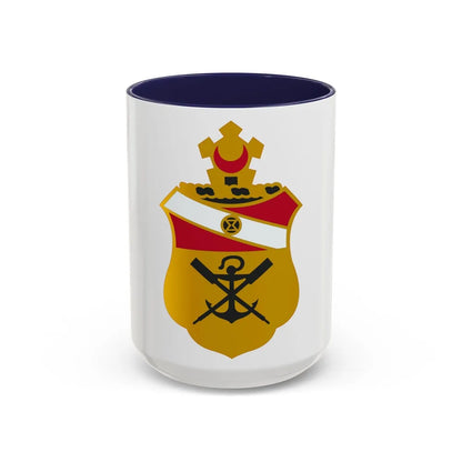 21 Engineer Battalion (U.S. Army) Accent Coffee Mug-15oz-Navy-Go Mug Yourself