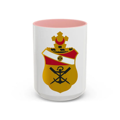 21 Engineer Battalion (U.S. Army) Accent Coffee Mug-15oz-Pink-Go Mug Yourself