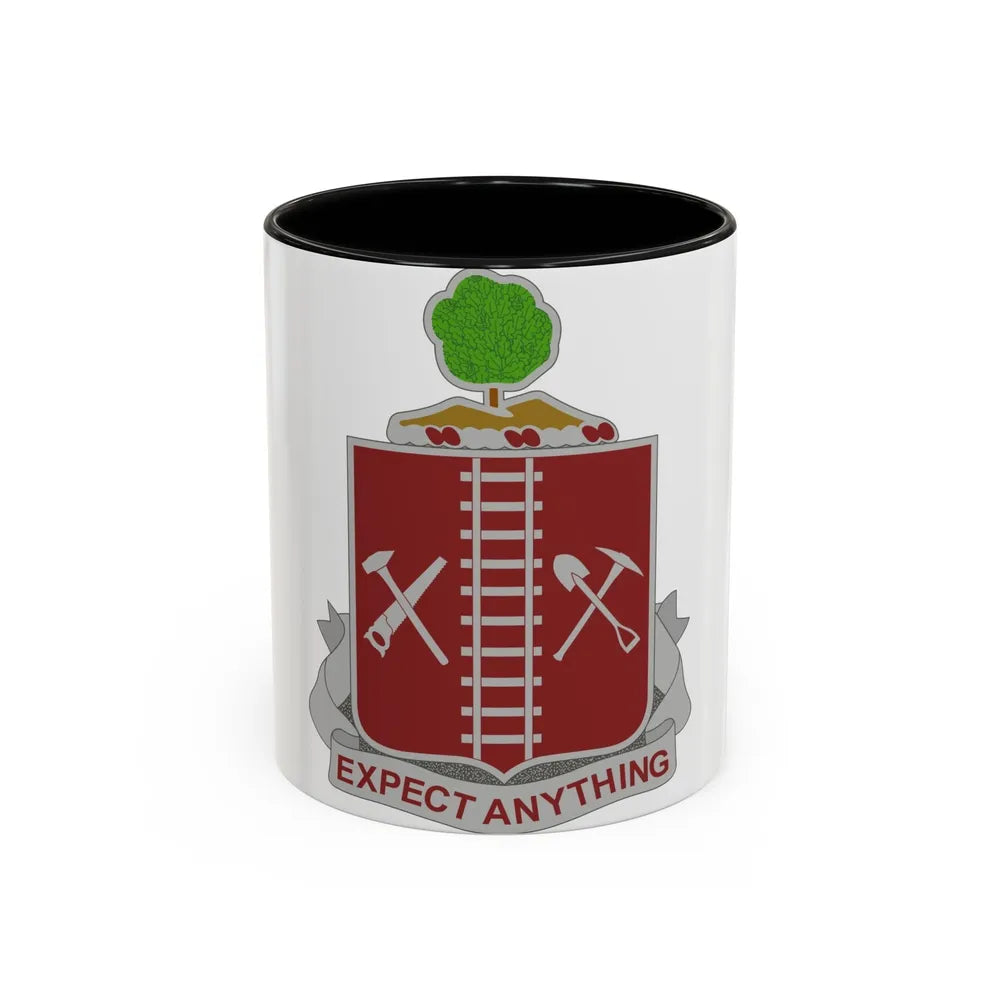 21 Engineer Regiment (U.S. Army) Accent Coffee Mug-11oz-Black-Go Mug Yourself