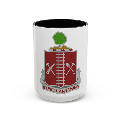 21 Engineer Regiment (U.S. Army) Accent Coffee Mug-15oz-Black-Go Mug Yourself