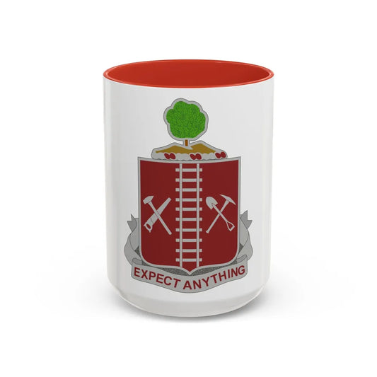 21 Engineer Regiment (U.S. Army) Accent Coffee Mug-15oz-Pink-Go Mug Yourself