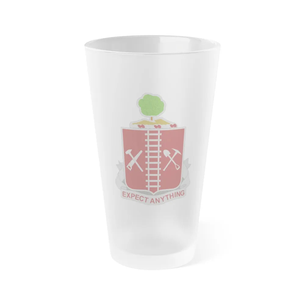 21 Engineer Regiment (U.S. Army) Frosted Pint Glass 16oz-Go Mug Yourself