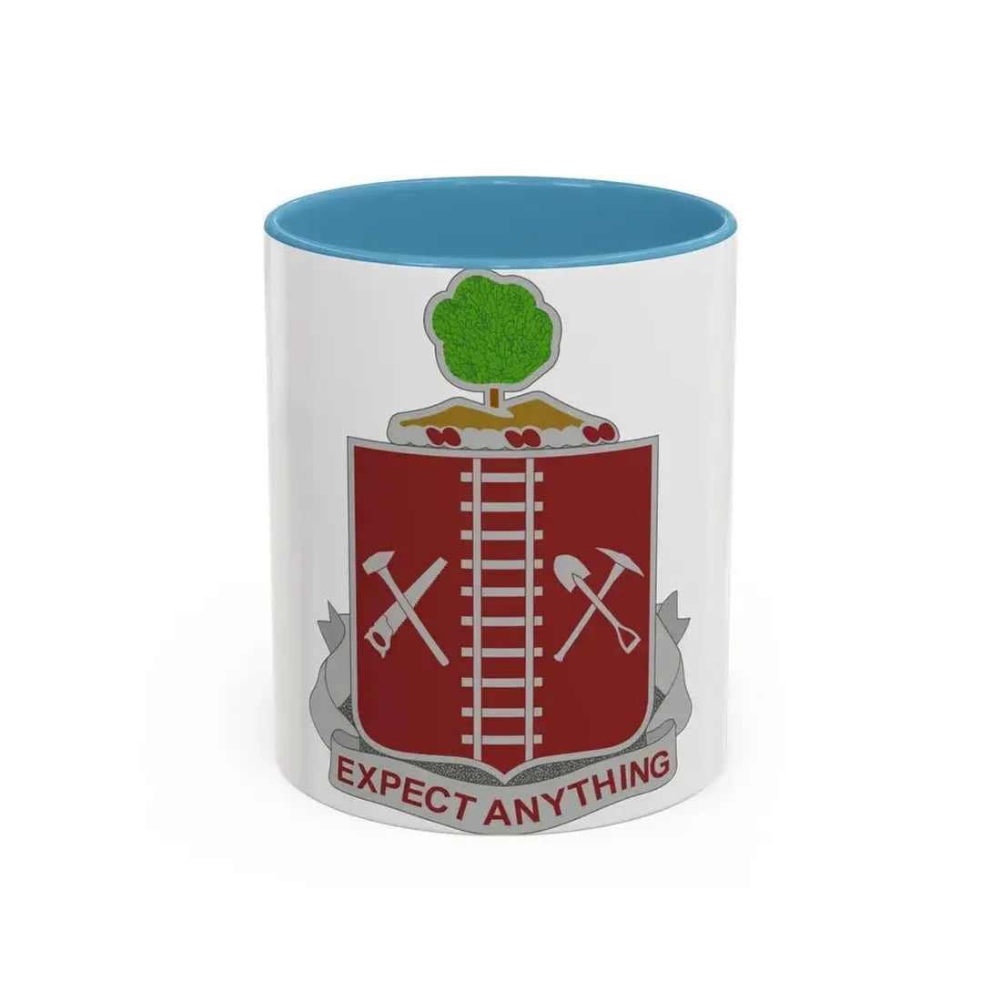 21 Engineer Regiment (U.S. Army) Accent Coffee Mug 11oz Light Blue - Go Mug Yourself