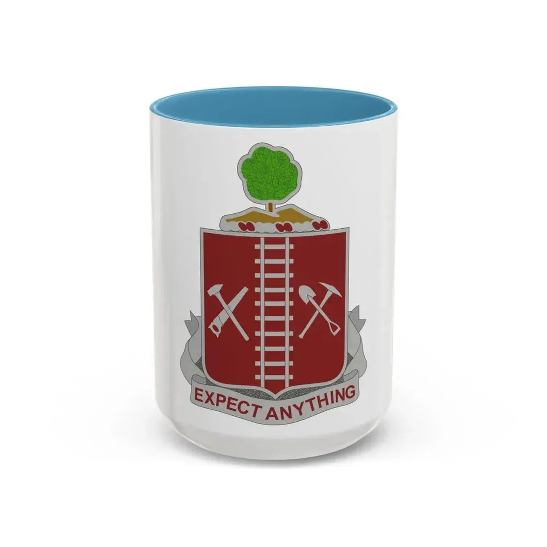 21 Engineer Regiment (U.S. Army) Accent Coffee Mug 15oz Light Blue - Go Mug Yourself