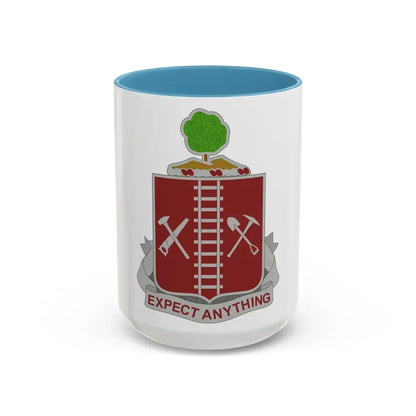 21 Engineer Regiment (U.S. Army) Accent Coffee Mug 15oz Light Blue - Go Mug Yourself