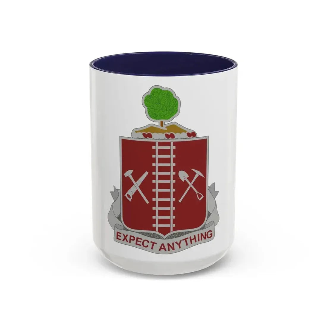 21 Engineer Regiment (U.S. Army) Accent Coffee Mug 15oz Navy - Go Mug Yourself