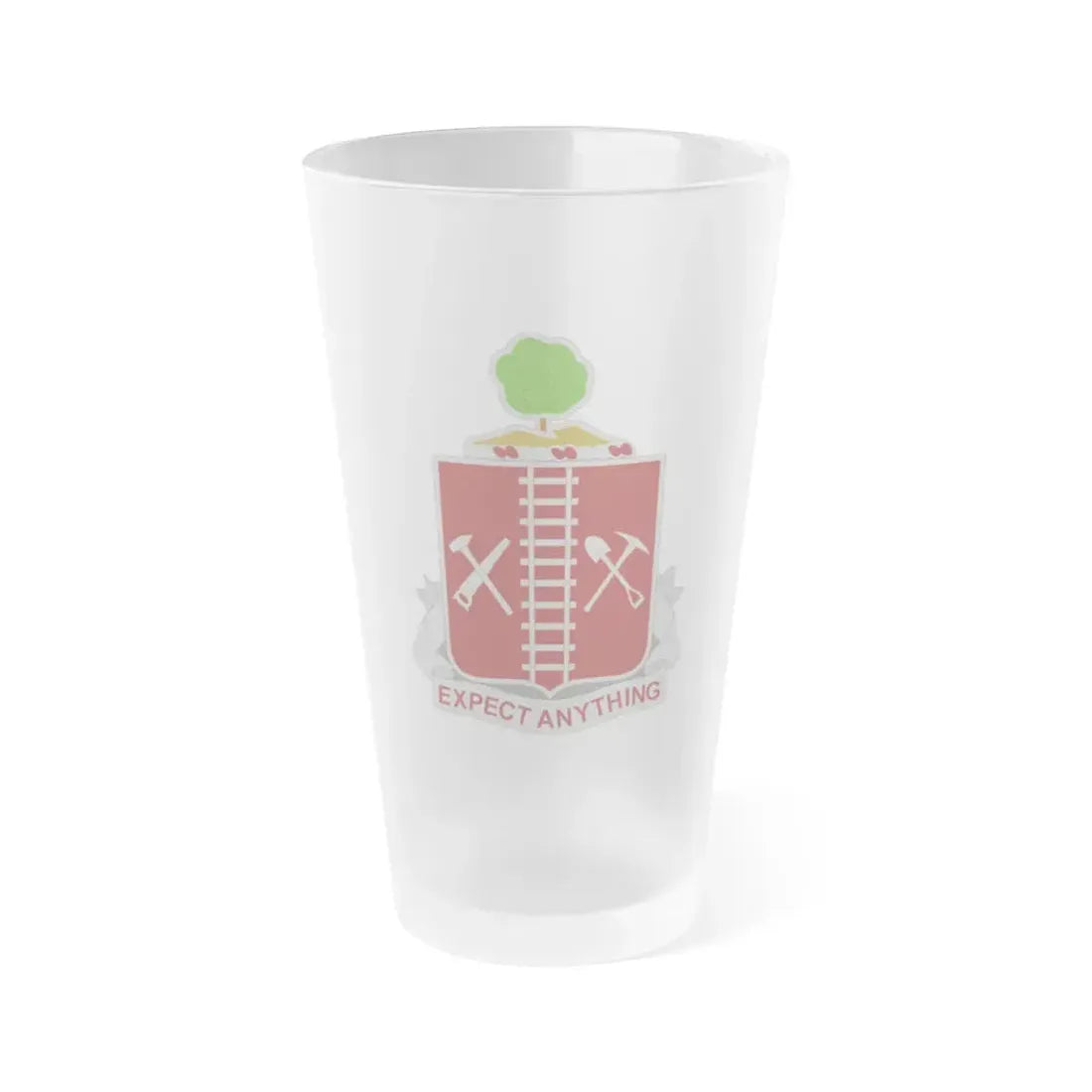 21 Engineer Regiment (U.S. Army) Frosted Pint Glass 16oz Default Title - Go Mug Yourself