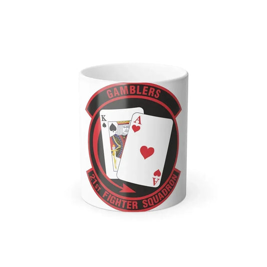 21 Fighter Squadron AETC (U.S. Air Force) Color Changing Coffee Mug 11oz - Go Mug Yourself