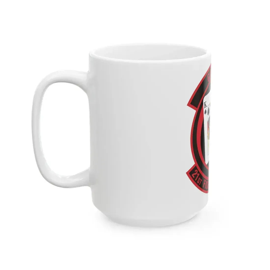 21 Fighter Squadron AETC (U.S. Air Force) White Coffee Mug - Go Mug Yourself