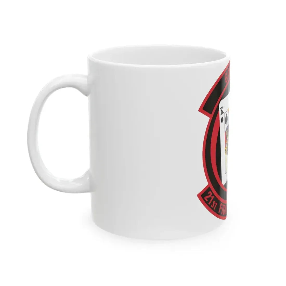 21 Fighter Squadron AETC (U.S. Air Force) White Coffee Mug - Go Mug Yourself