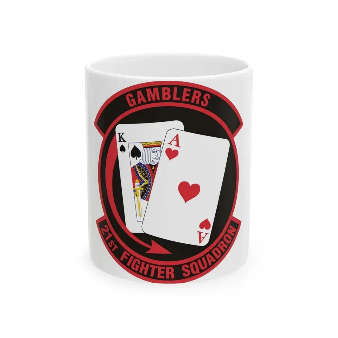 21 Fighter Squadron AETC (U.S. Air Force) White Coffee Mug - Go Mug Yourself