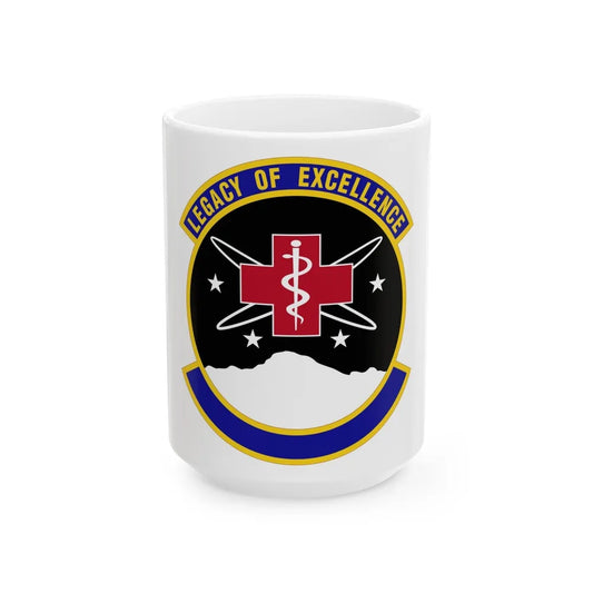 21 Healthcare Operations Squadron USSF (U.S. Air Force) White Coffee Mug-15oz-Go Mug Yourself