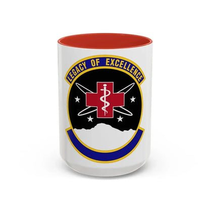 21 Healthcare Operations Squadron USSF (U.S. Air Force) Accent Coffee Mug 15oz Red - Go Mug Yourself