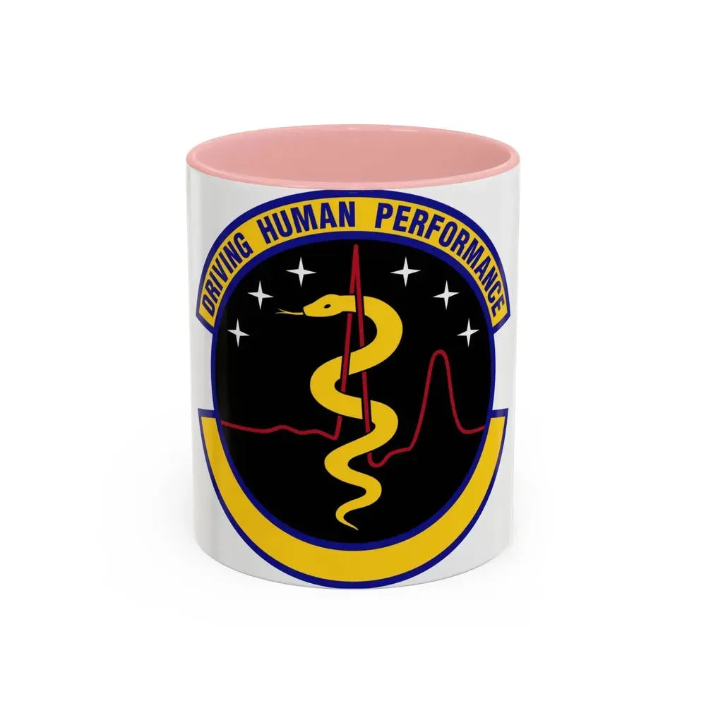 21 Operational Medical Readiness Squadron USSF (U.S. Air Force) Accent Coffee Mug 11oz Pink - Go Mug Yourself