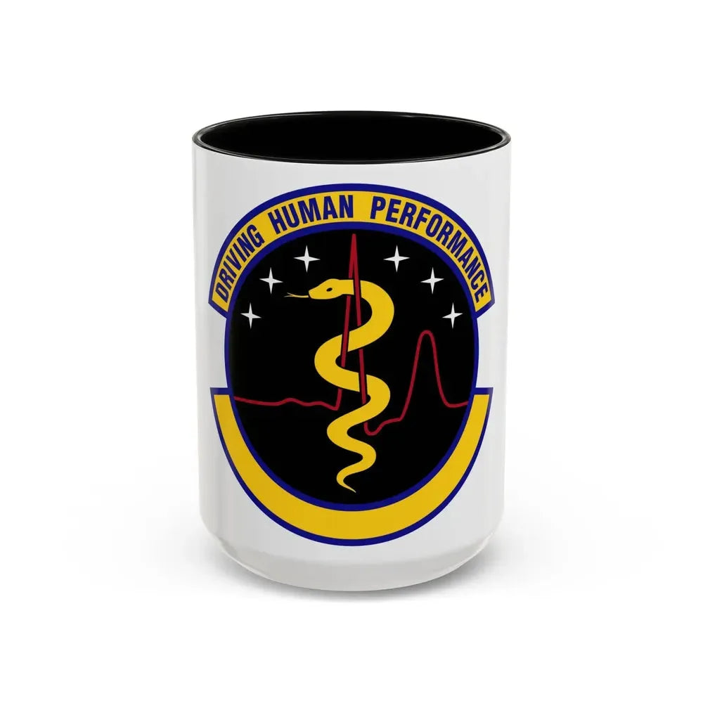 21 Operational Medical Readiness Squadron USSF (U.S. Air Force) Accent Coffee Mug 15oz Black - Go Mug Yourself