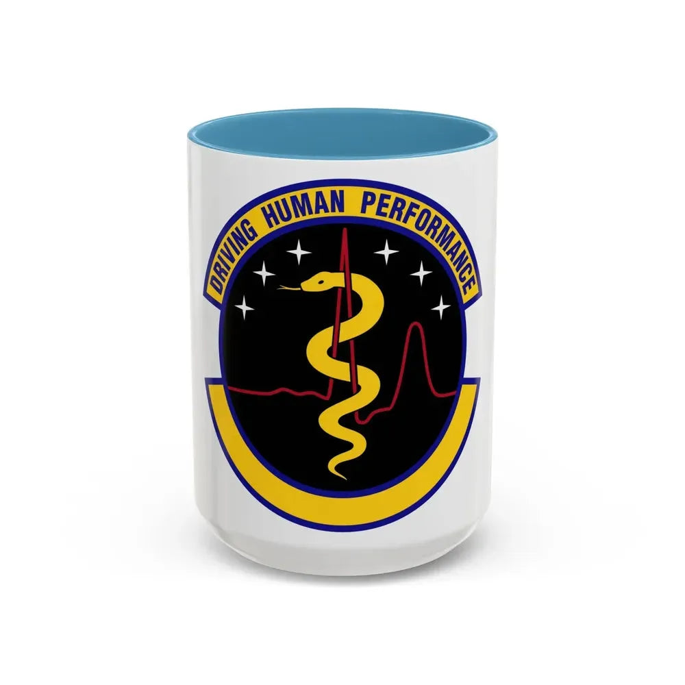 21 Operational Medical Readiness Squadron USSF (U.S. Air Force) Accent Coffee Mug 15oz Light Blue - Go Mug Yourself
